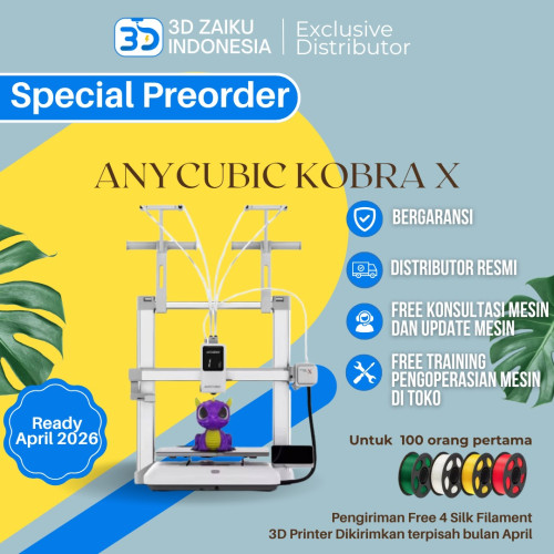 NEW Anycubic Kobra X Multi Color 3D Printer Automatic Bed Leveling FDM 3D Printer
